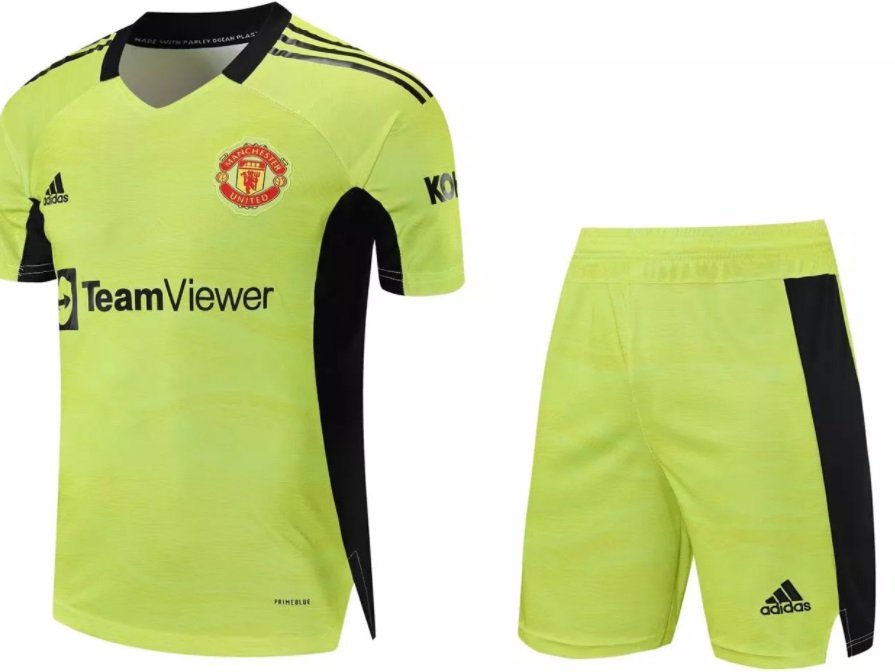 Kit infantil Goleiro II Manchester United 2021 2022 Adidas oficial